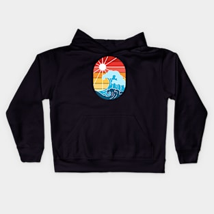 Sunset and Wave Kids Hoodie